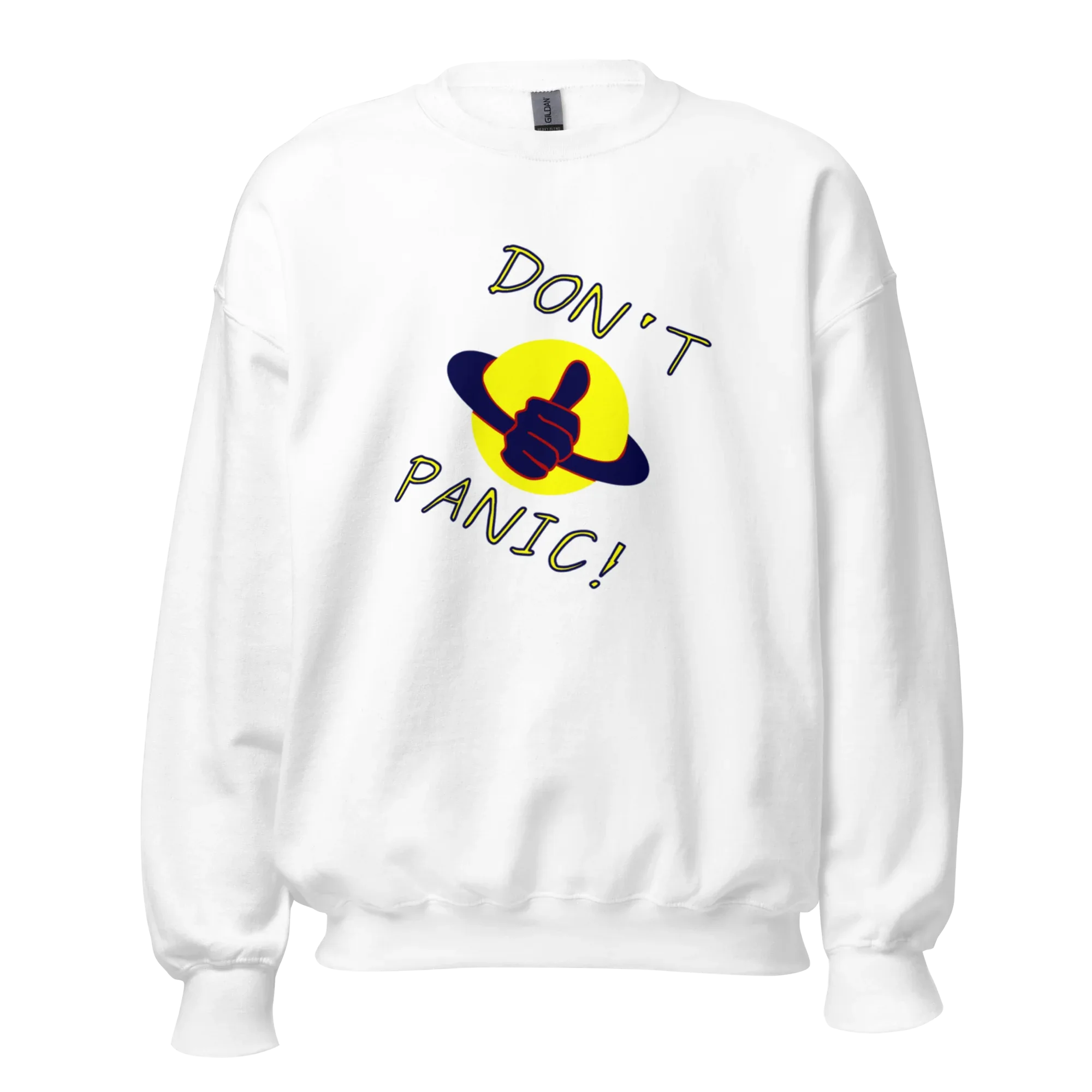 DON’T PANIC! women’s sweatshirt - Red / S - Printoo Shop - 8877909_5442