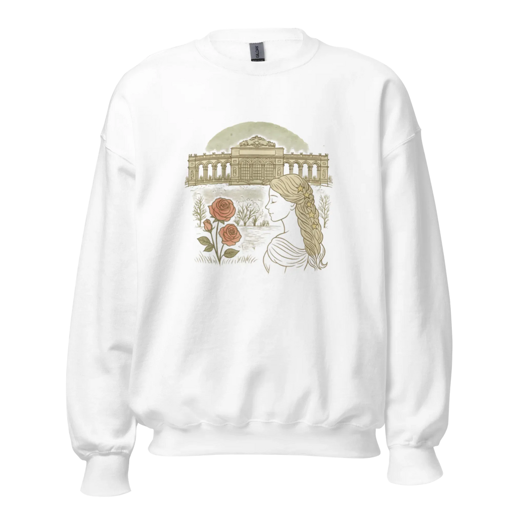 PALACE ROSES women’s sweatshirt - Sand / S - Printoo Shop - 9467987_16876