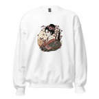 ELEGANT GEISHA ART women’s sweatshirt - Red / S - Printoo Shop - 3706938_5442
