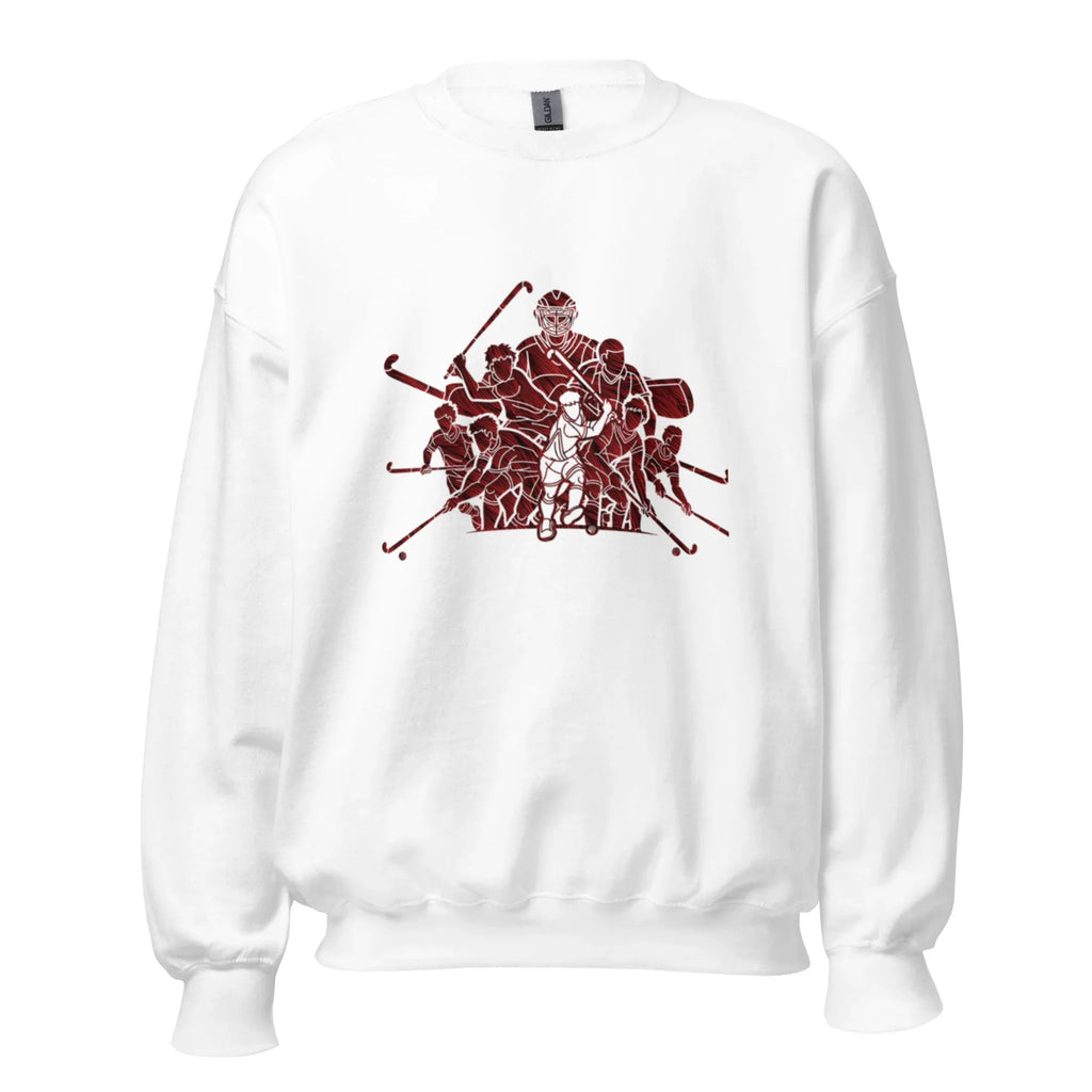 HOCKEY TEAM SPIRIT women’s sweatshirt - Red / S - Printoo Shop - 1507509_5442