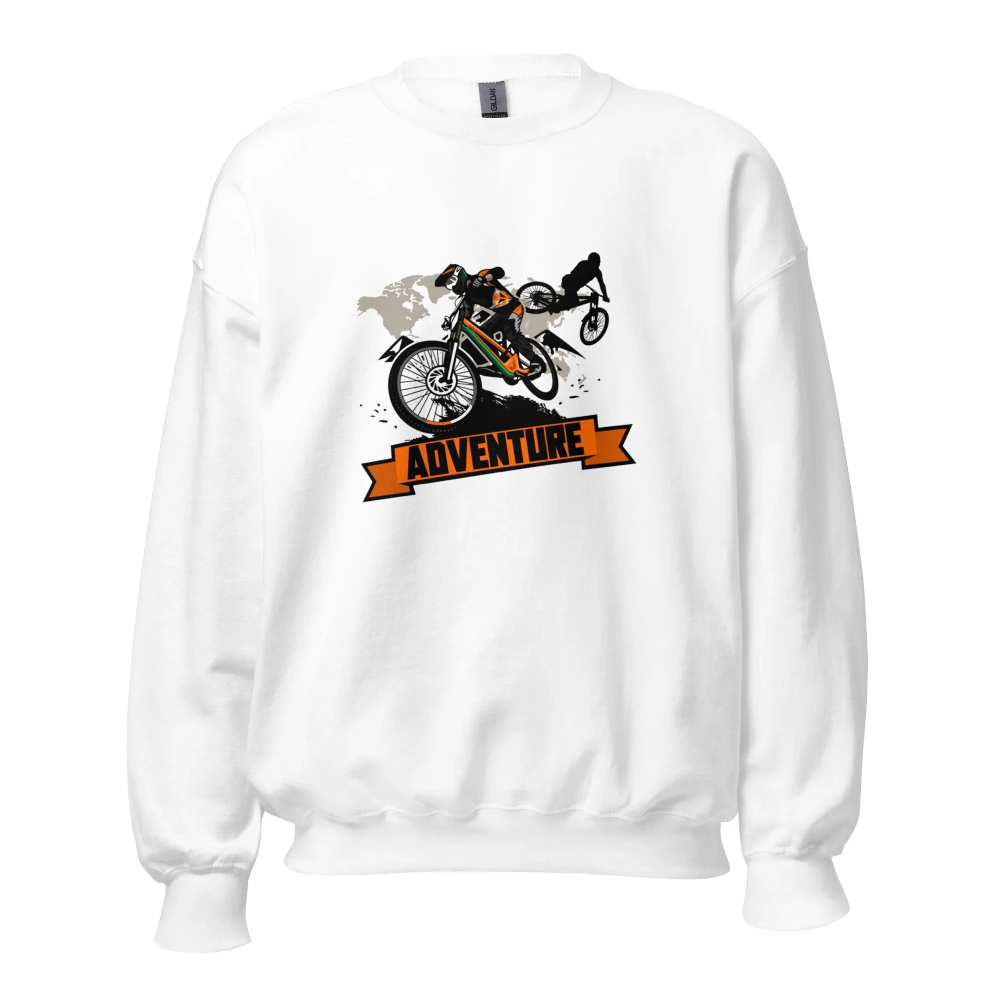 Kép egy 'NO BRAKES NO RULES' férfi pulóverről - Királykék / S méret - Printoo Shop - 2890218_16870