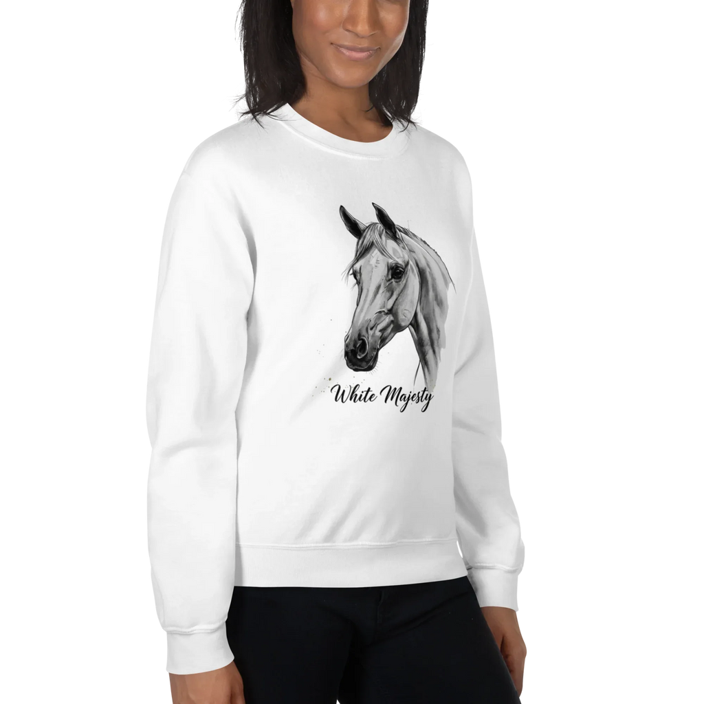 WHITE MAJESTY women’s sweatshirt - Sport Grey / S - Printoo Shop - 6385432_5514