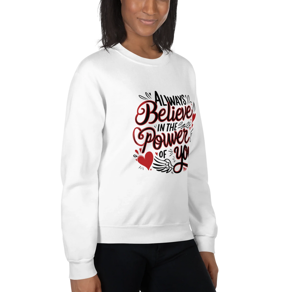 INNER POWER women’s sweatshirt - Military Green / S - Printoo Shop - 2071741_13005