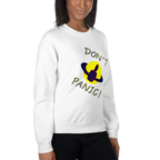 DON’T PANIC! women’s sweatshirt - Red / S - Printoo Shop - 8877909_5442