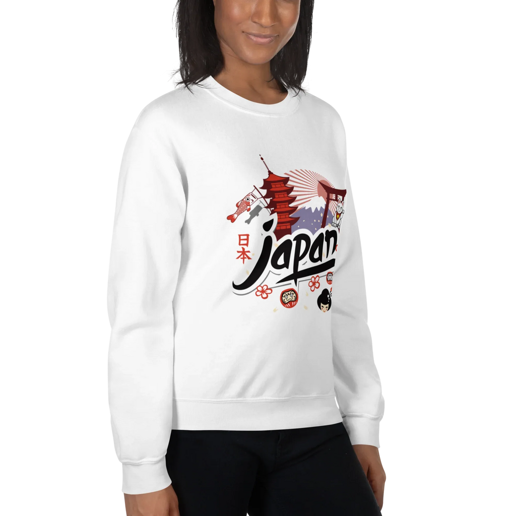 JAPAN HERITAGE ART women’s sweatshirt - Red / S - Printoo Shop - 8859988_5442