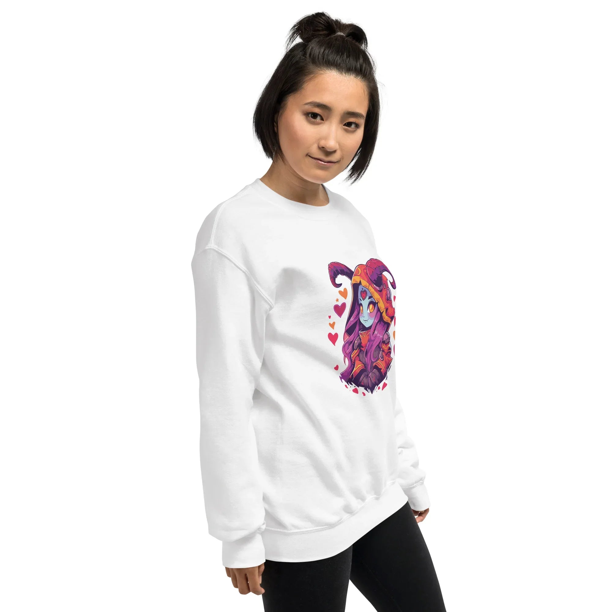 HEART GUARDIAN women’s sweatshirt - Light Pink / S - Printoo Shop - 3813974_7868