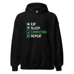 COMPUTING men’s hoodie - Black / S - Printoo Shop - 1408949_5530