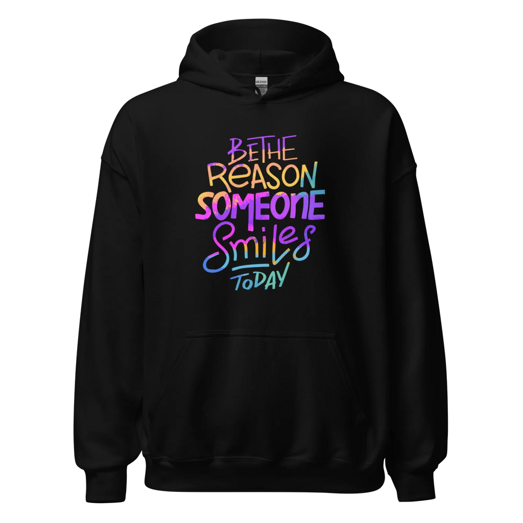 SMILE REASON men’s hoodie - Black / S - Printoo Shop - 2044547_5530