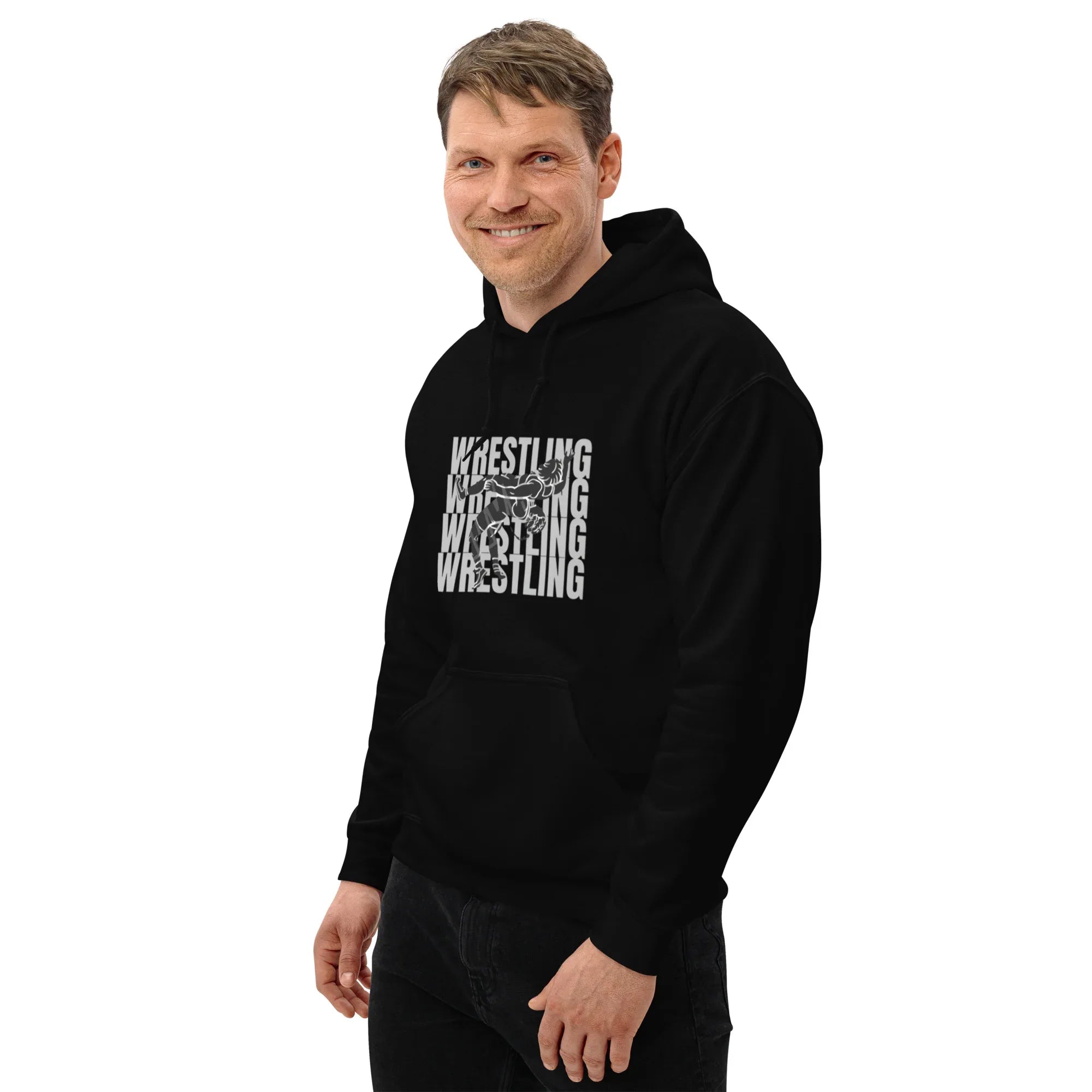WRESTLING LIFESTYLE men’s hoodie - Black / S - Printoo Shop - 4914077_5530