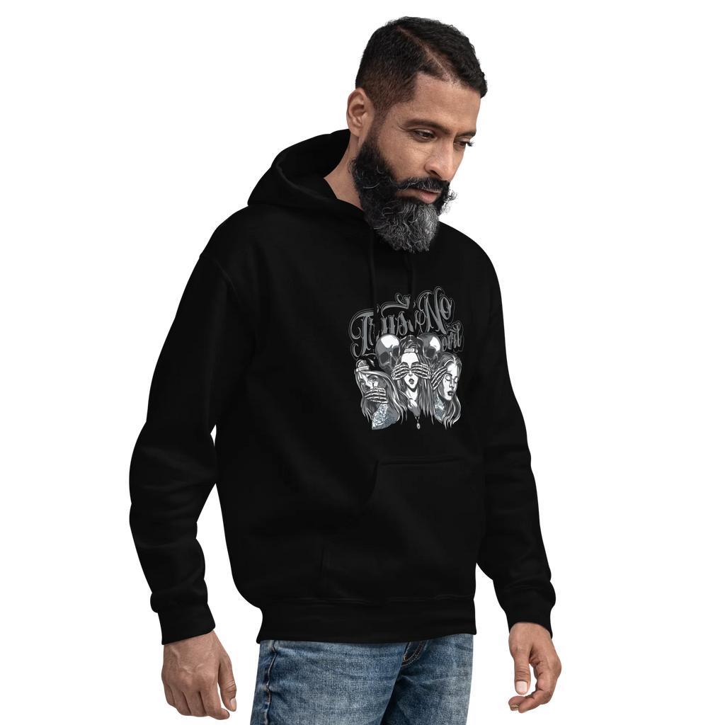 TRUST NO GIRL men’s hoodie - Black / S - Printoo Shop - 5464791_5530