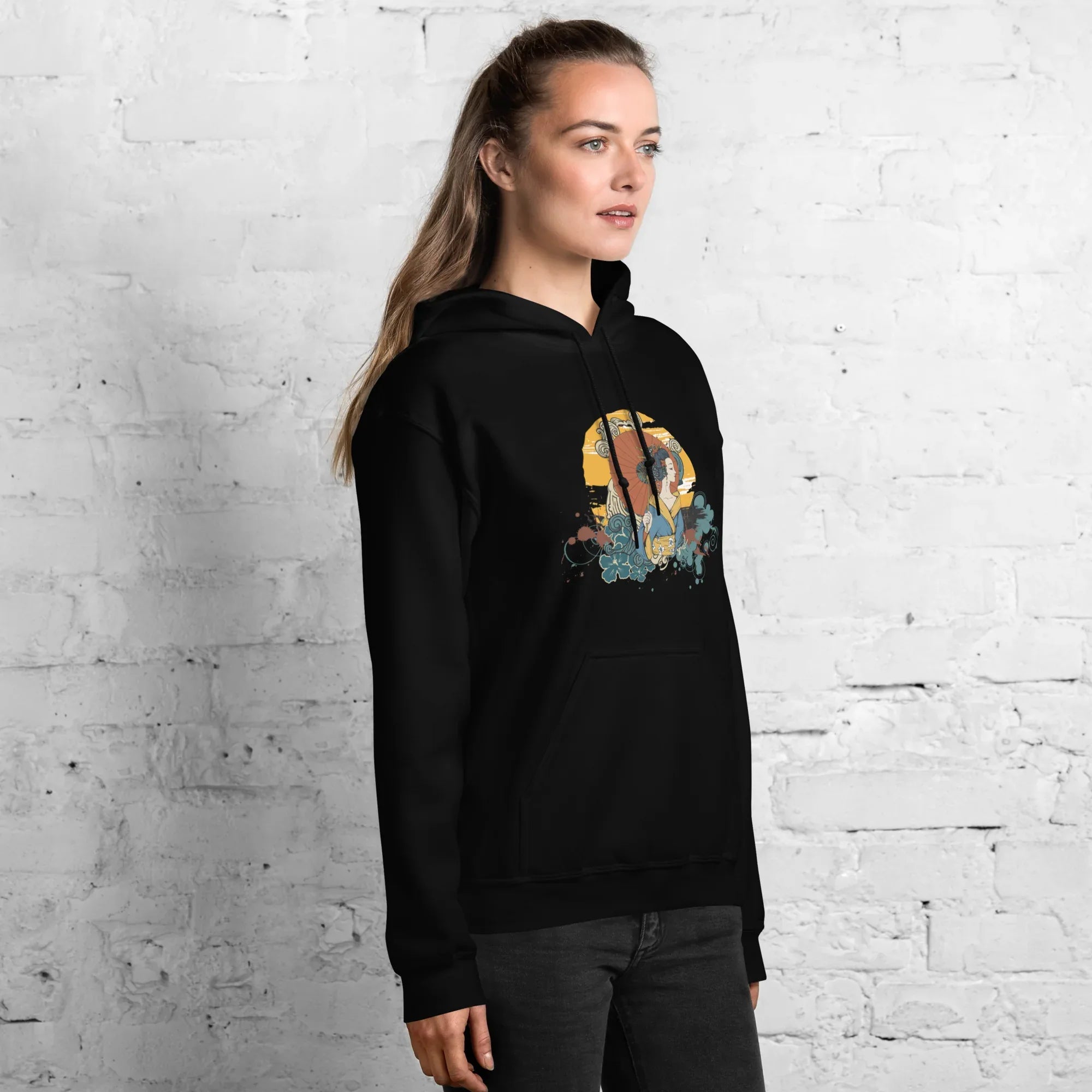 BEAUTY IN BLOOM women’s hoodie - Black / S - Printoo Shop - 7184418_5530