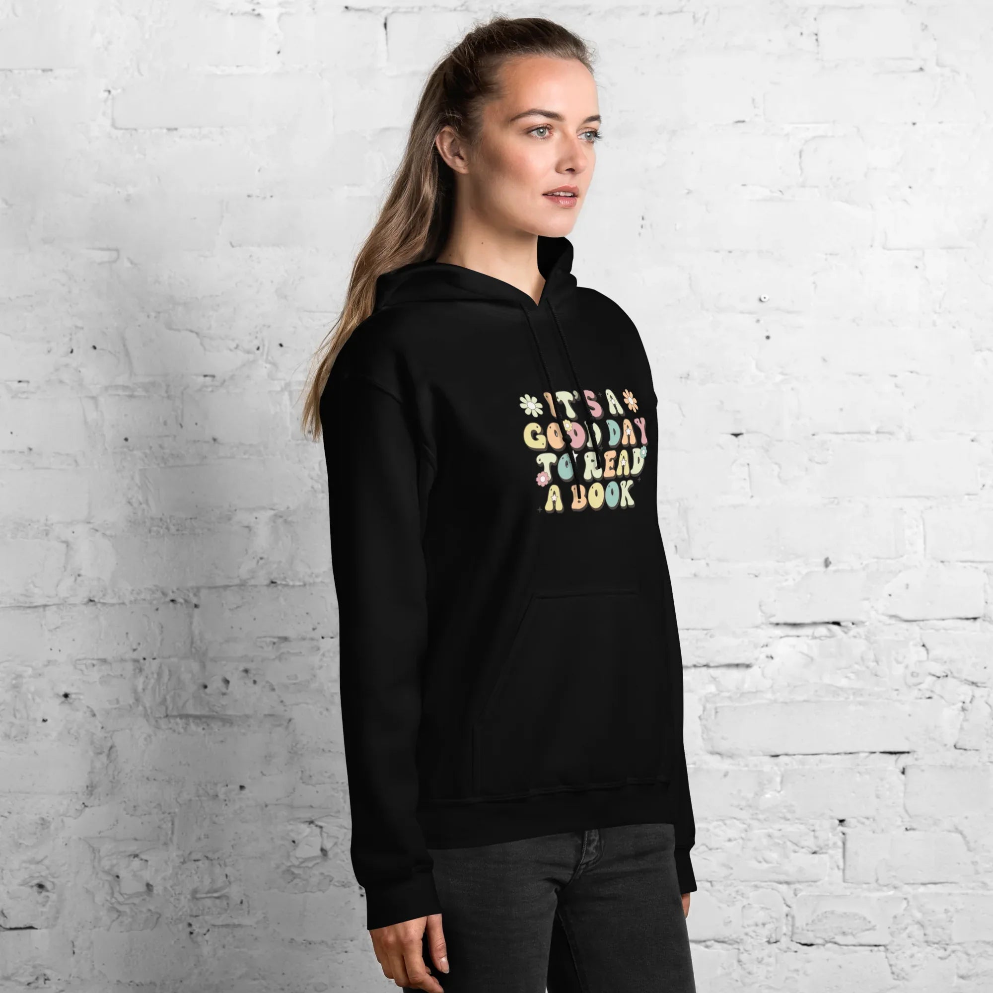 BOOK DAY women’s hoodie - Black / S - Printoo Shop - 7835800_5530