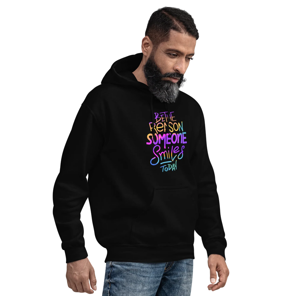 SMILE REASON men’s hoodie - Black / S - Printoo Shop - 2044547_5530