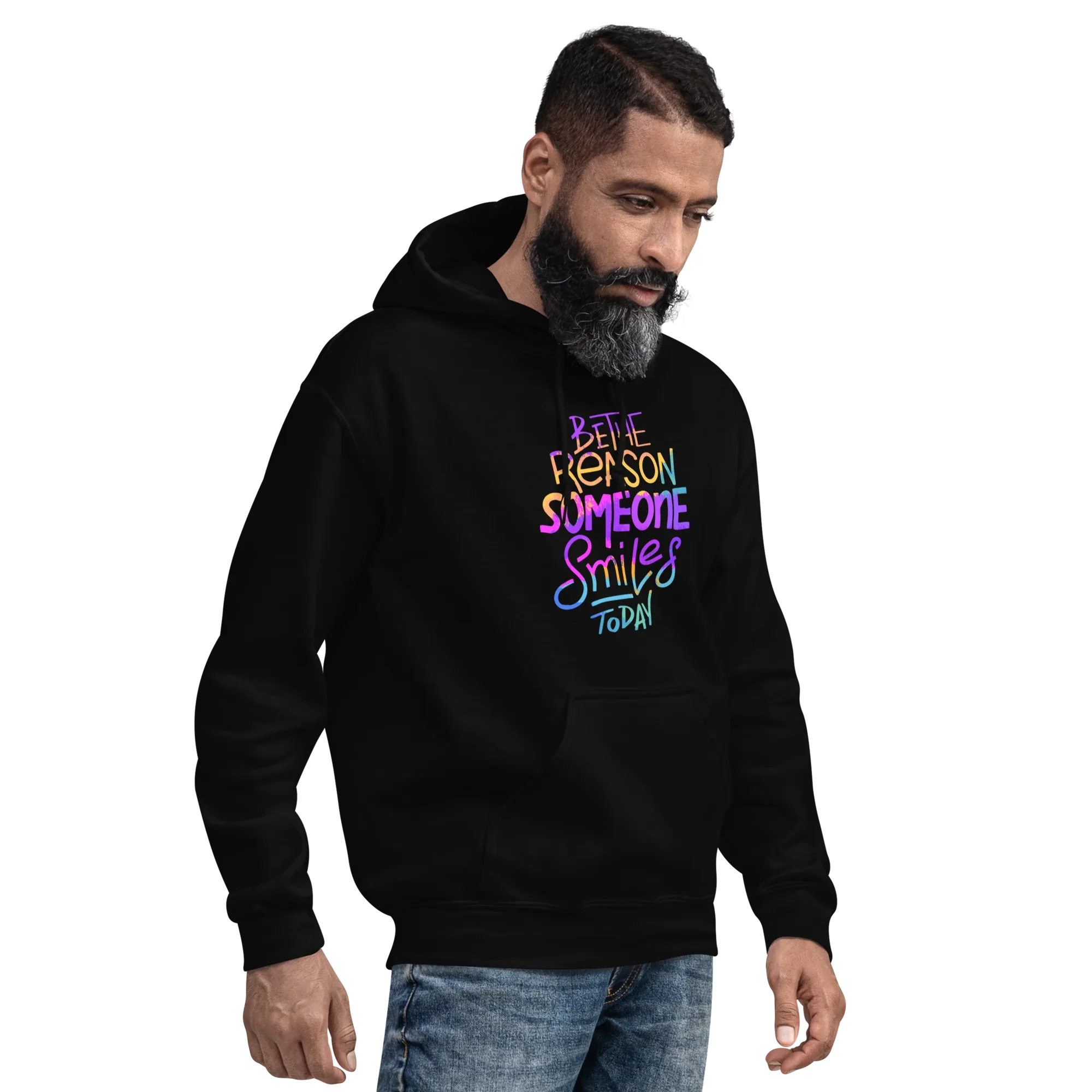 SMILE REASON men’s hoodie - Black / S - Printoo Shop - 2044547_5530