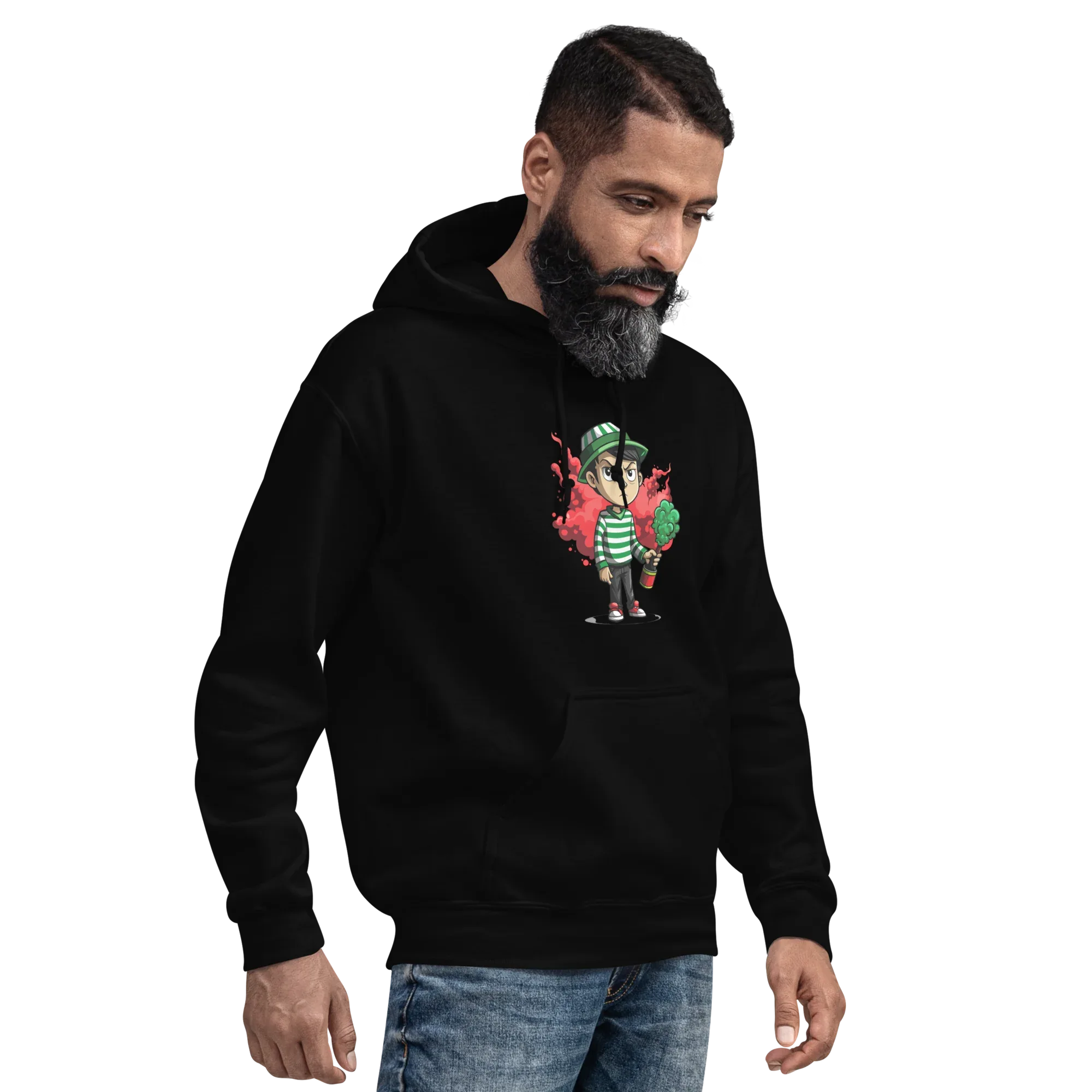 STREET FLARE men’s hoodie - Black / S - Printoo Shop - 4169729_5530