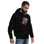 NEON REX men’s hoodie - Black / S - Printoo Shop - 6780250_5530