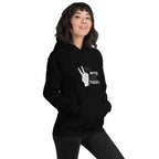 POSITIVE VIBES PEACE women’s hoodie - Black / S - Printoo Shop - 3038212_5530