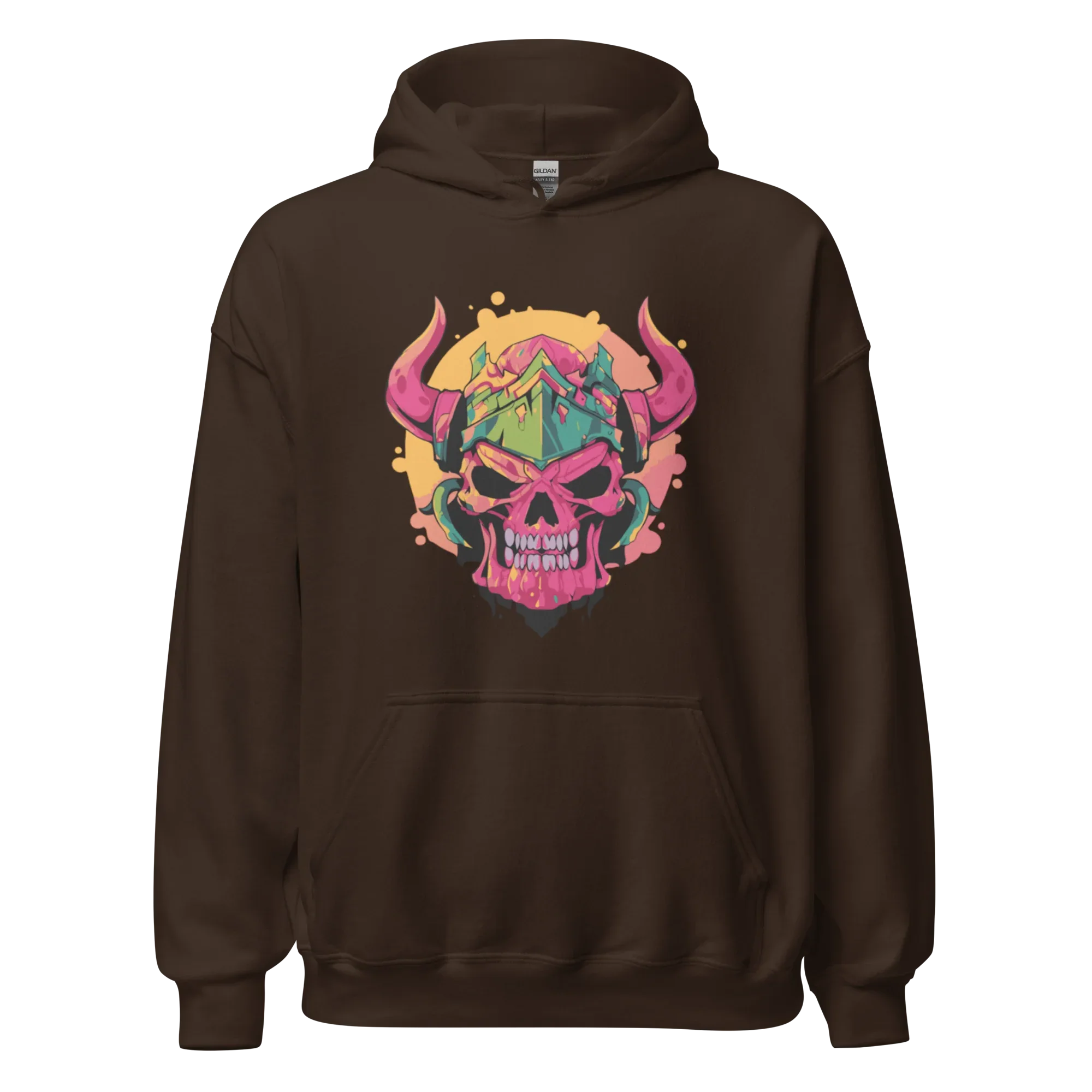 WAR SKULL HELMET men’s hoodie - Black / S - Printoo Shop - 8353013_5530