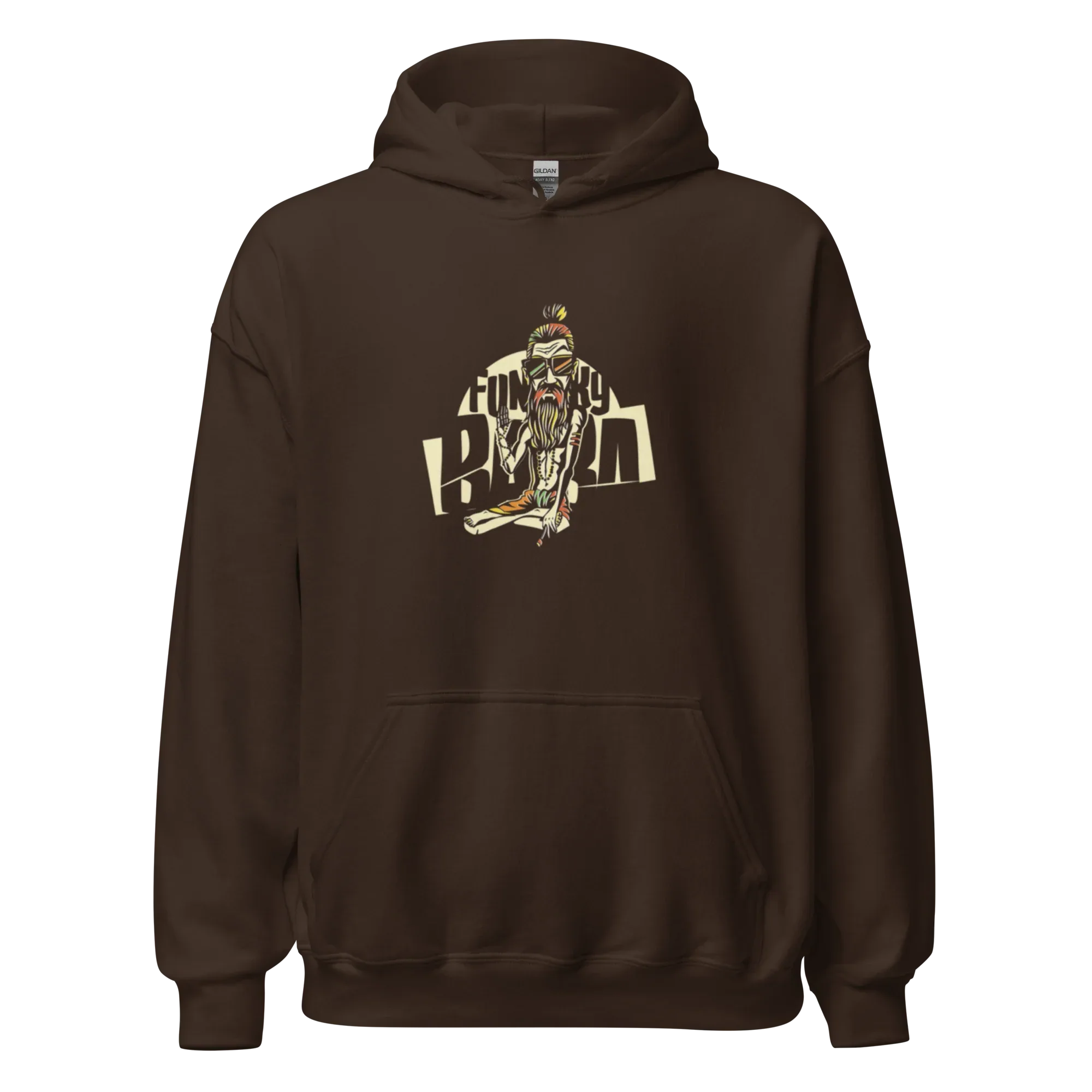 FUNKY BUM STREET ART men’s hoodie - Black / S - Printoo Shop - 2060241_5530