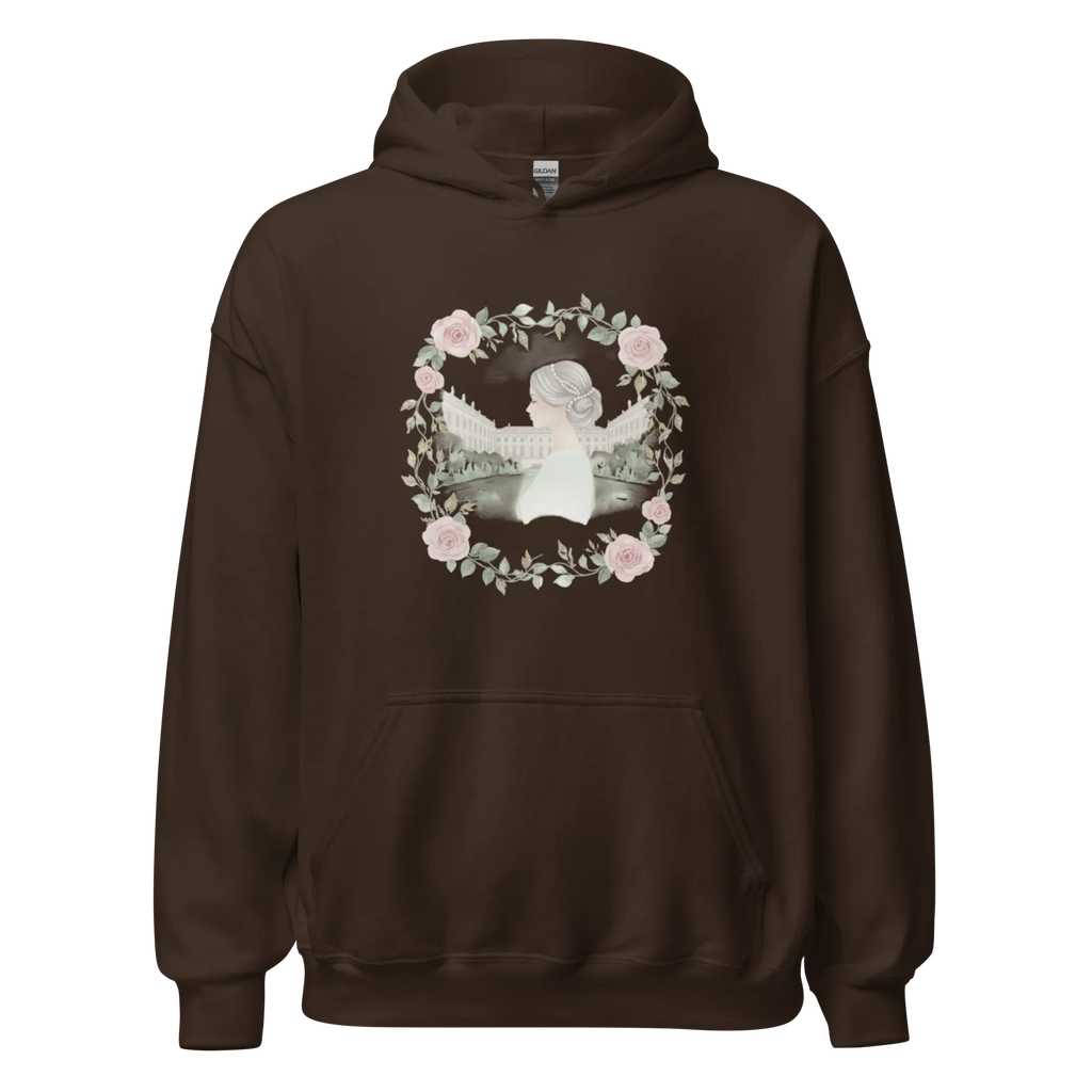 ROSENWREATH women’s hoodie - Dark Chocolate / S - Printoo Shop - 1676292_5554