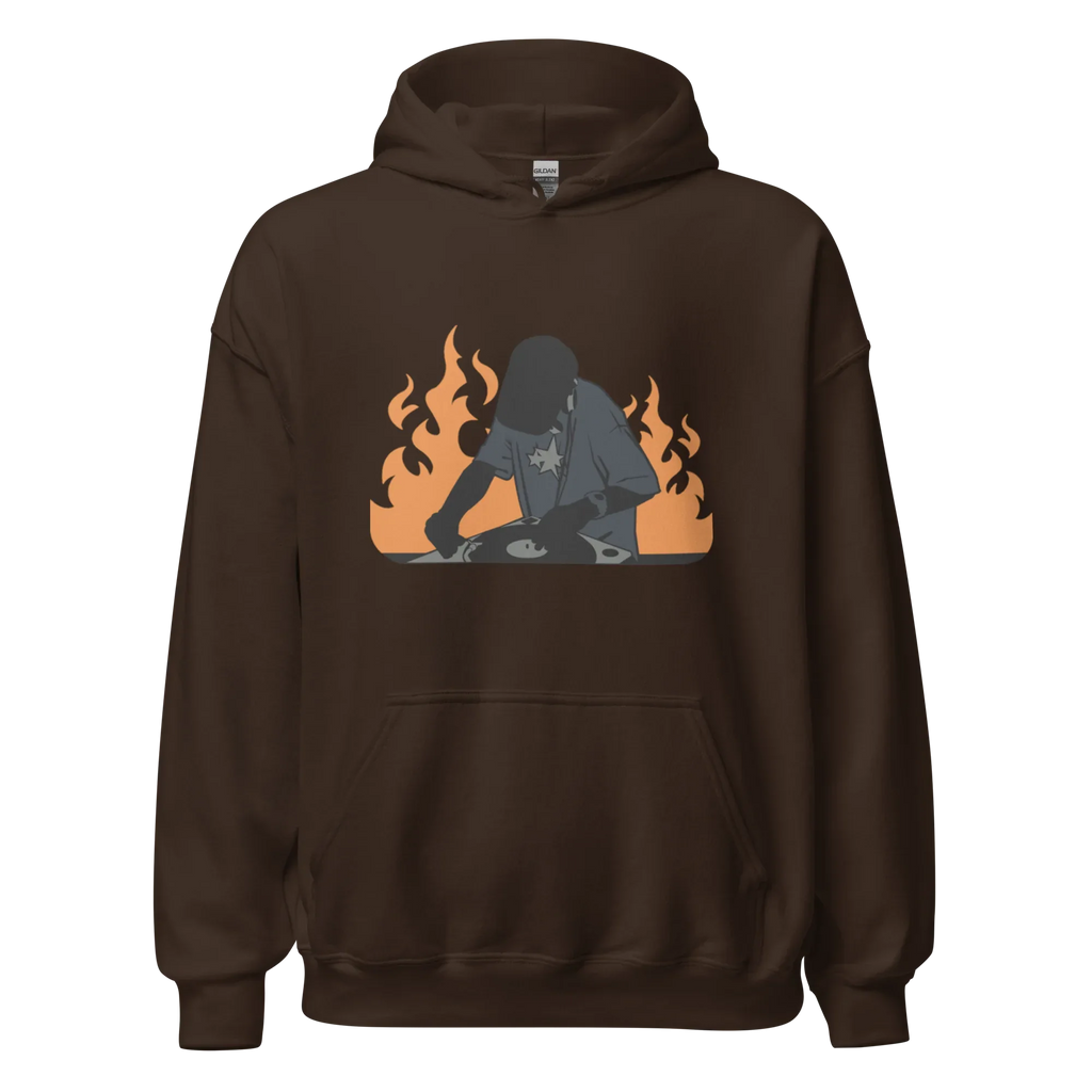 FLAME SET men’s hoodie - Black / S - Printoo Shop - 6567150_5530