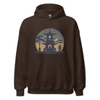 ZEN PAGODA NIGHT men’s hoodie - Dark Chocolate / S - Printoo Shop - 6834073_5554