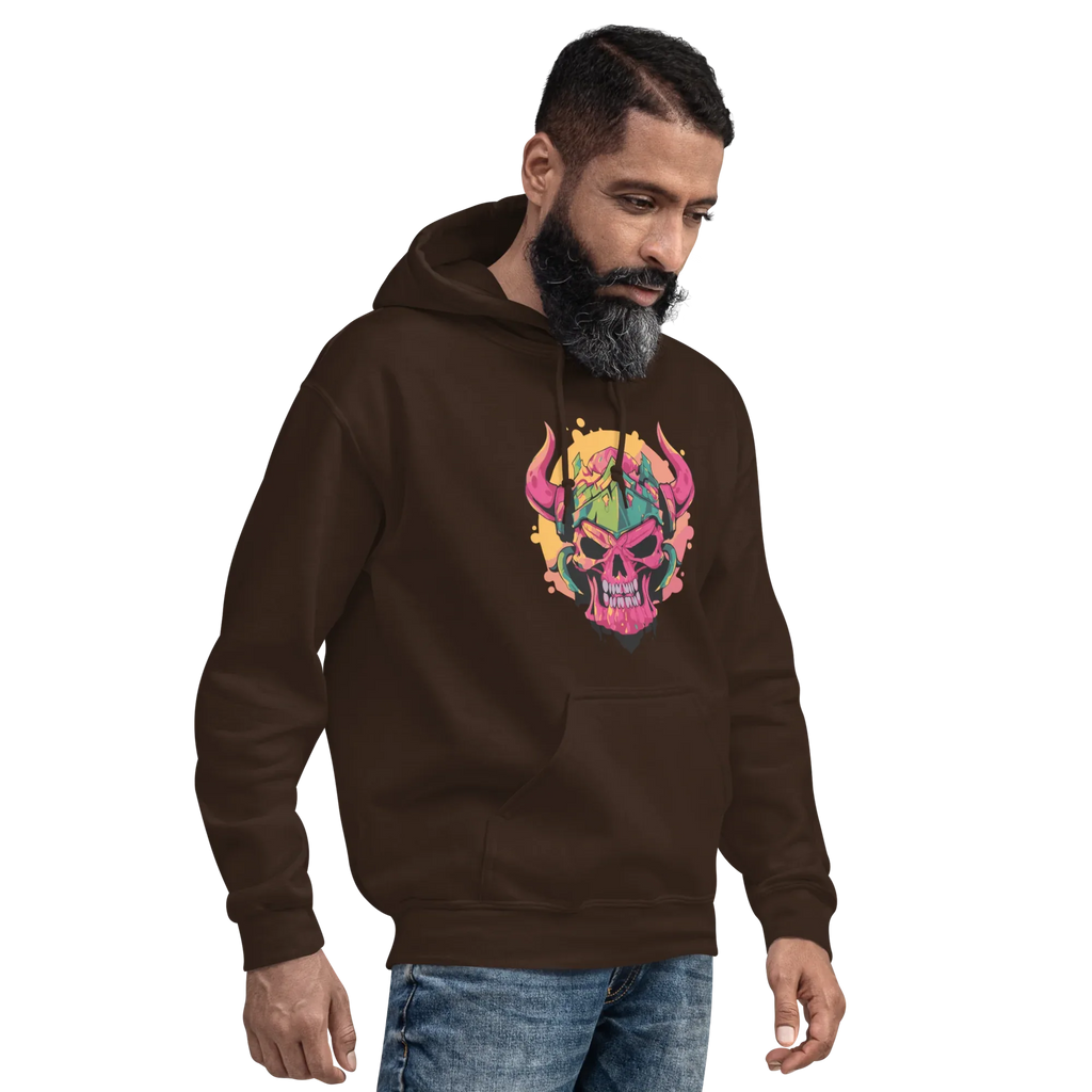 WAR SKULL HELMET men’s hoodie - Black / S - Printoo Shop - 8353013_5530