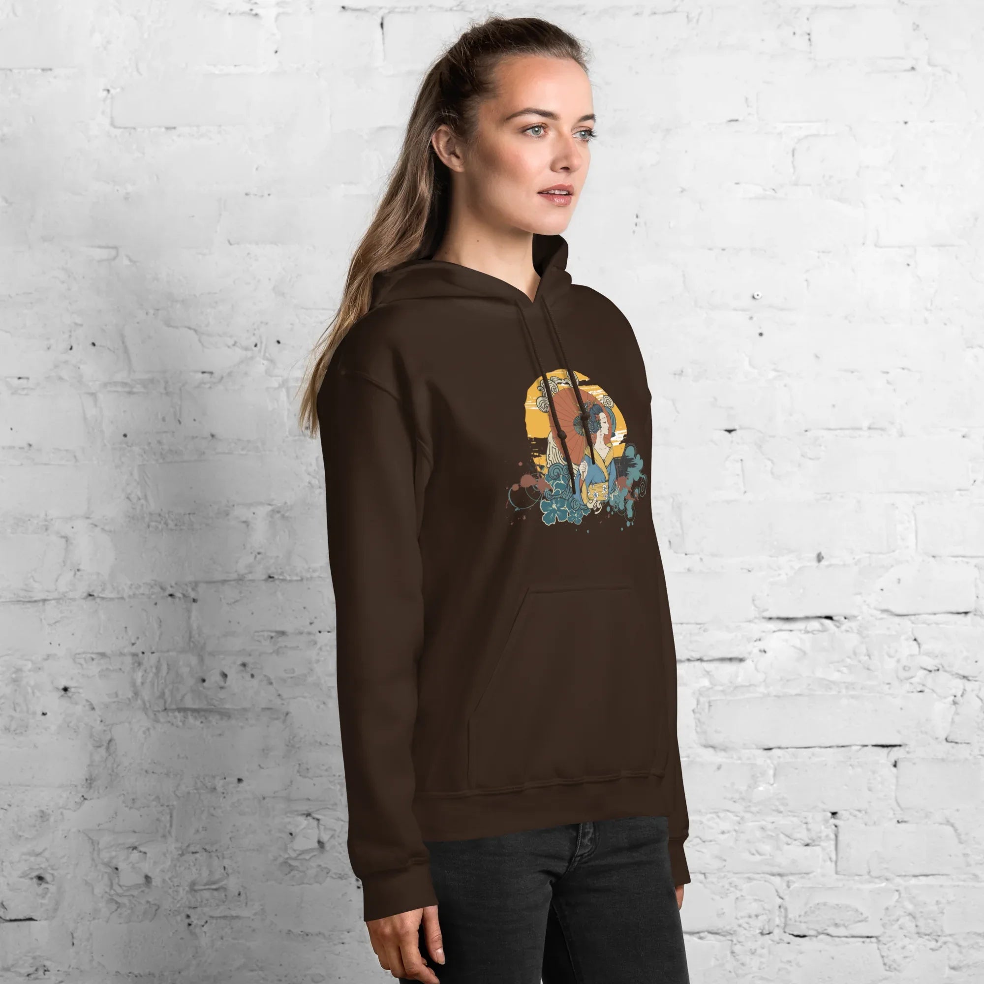 BEAUTY IN BLOOM women’s hoodie - Black / S - Printoo Shop - 7184418_5530