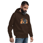 FLAME SET men’s hoodie - Black / S - Printoo Shop - 6567150_5530