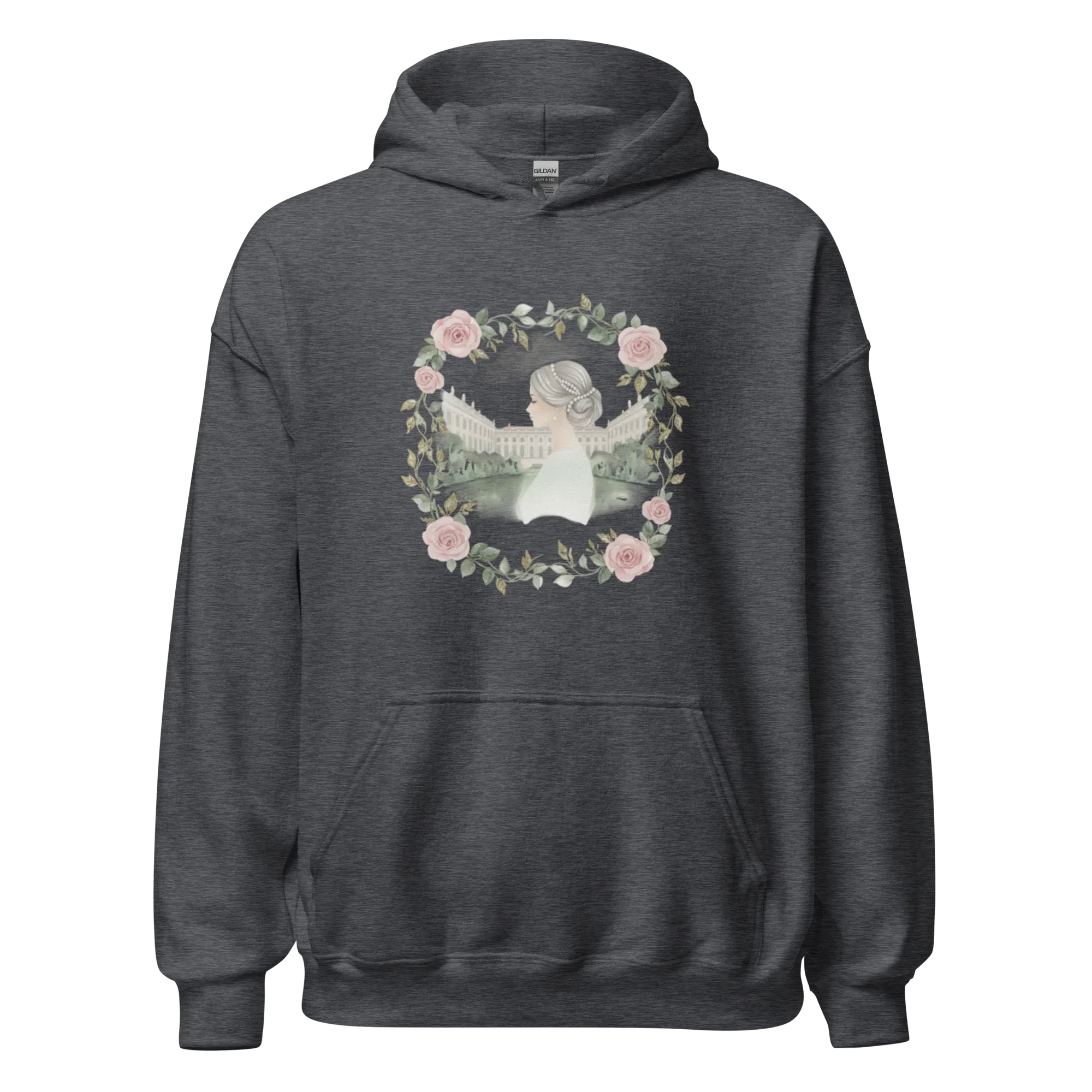 ROSENWREATH women’s hoodie - Dark Chocolate / S - Printoo Shop - 1676292_5554