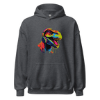 NEON REX men’s hoodie - Black / S - Printoo Shop - 6780250_5530