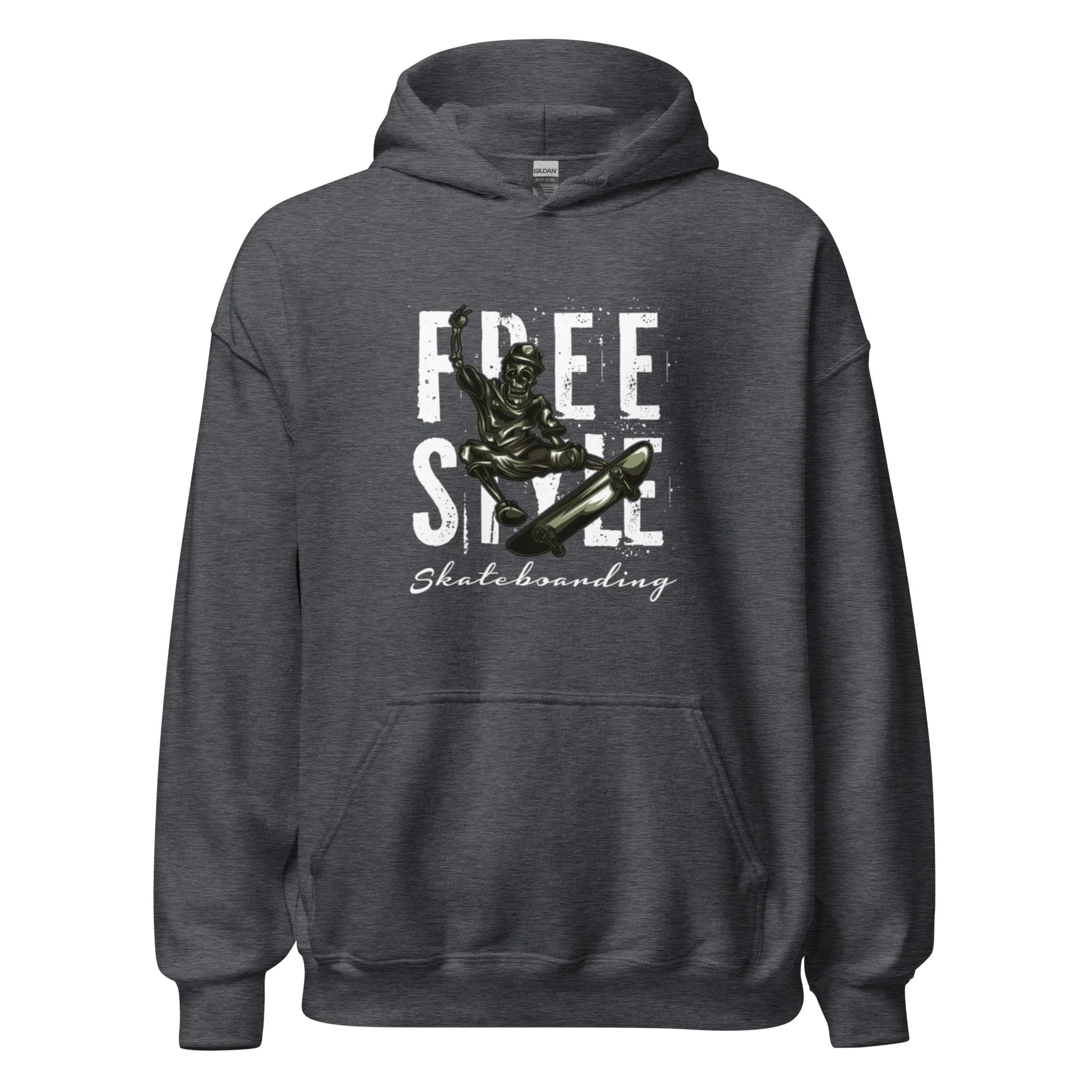 FREE STYLE SKATE VIBE men’s hoodie - Black / S - Printoo Shop - 9560204_5530