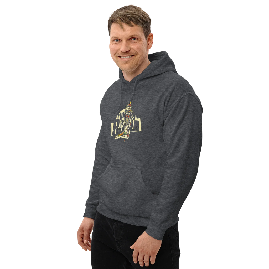 FUNKY BUM STREET ART men’s hoodie - Black / S - Printoo Shop - 2060241_5530