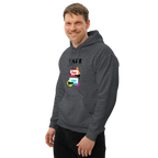 RETRO VIBE TAPE ART men’s hoodie - Dark Heather / S - Printoo Shop - 7723656_10806