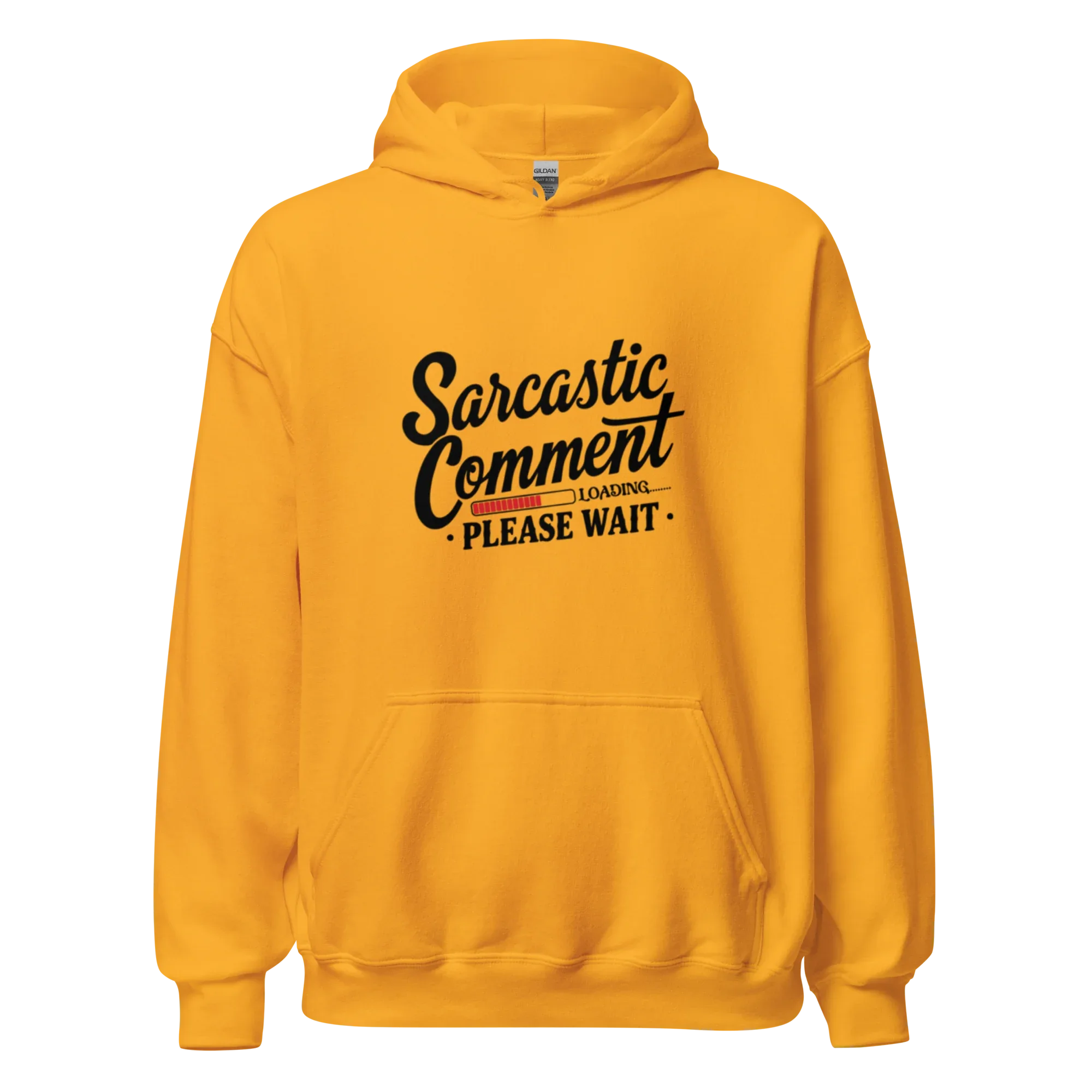 SARCASTIC COMMENT men’s hoodie - Red / S - Printoo Shop - 1238960_5538