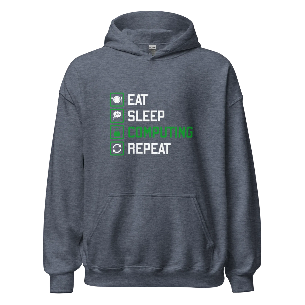 COMPUTING men’s hoodie - Black / S - Printoo Shop - 1408949_5530