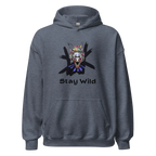 STAY WILD men’s hoodie - Red / S - Printoo Shop - 2388284_5538