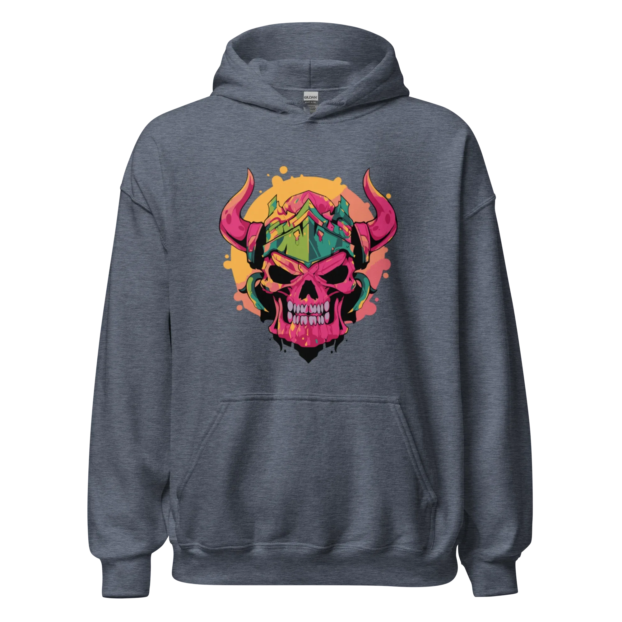 WAR SKULL HELMET men’s hoodie - Black / S - Printoo Shop - 8353013_5530