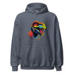 NEON REX men’s hoodie - Black / S - Printoo Shop - 6780250_5530