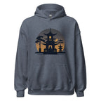 ZEN PAGODA NIGHT men’s hoodie - Dark Chocolate / S - Printoo Shop - 6834073_5554