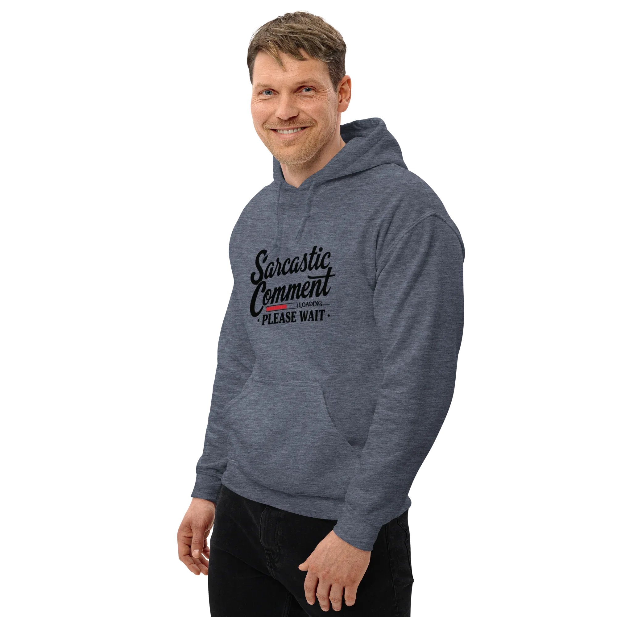 SARCASTIC COMMENT men’s hoodie - Red / S - Printoo Shop - 1238960_5538