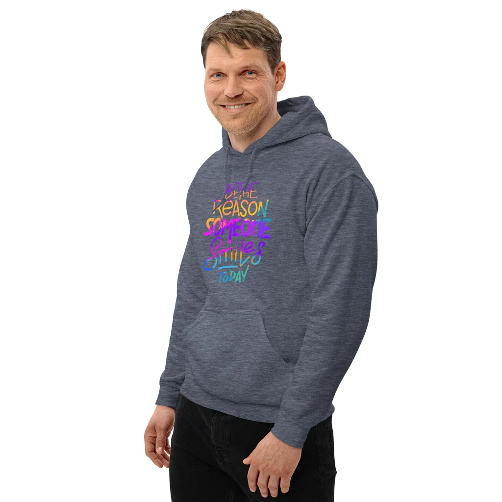 SMILE REASON men’s hoodie - Black / S - Printoo Shop - 2044547_5530