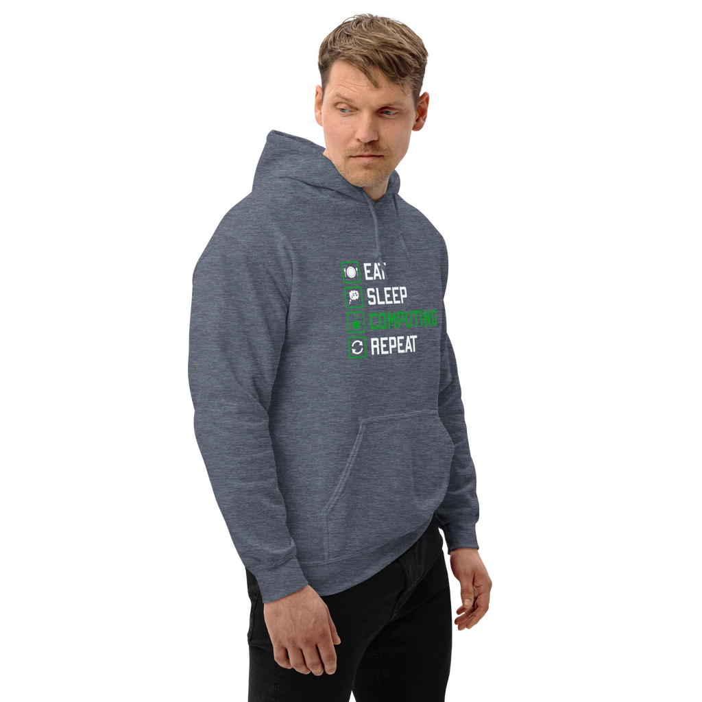 COMPUTING men’s hoodie - Black / S - Printoo Shop - 1408949_5530