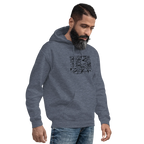 DOODLE VIBES men’s hoodie - Indigo Blue / S - Printoo Shop - 2889554_5562