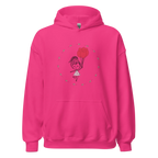 HEART BALLOONS women’s hoodie - Heliconia / S - Printoo Shop - 2197302_22257