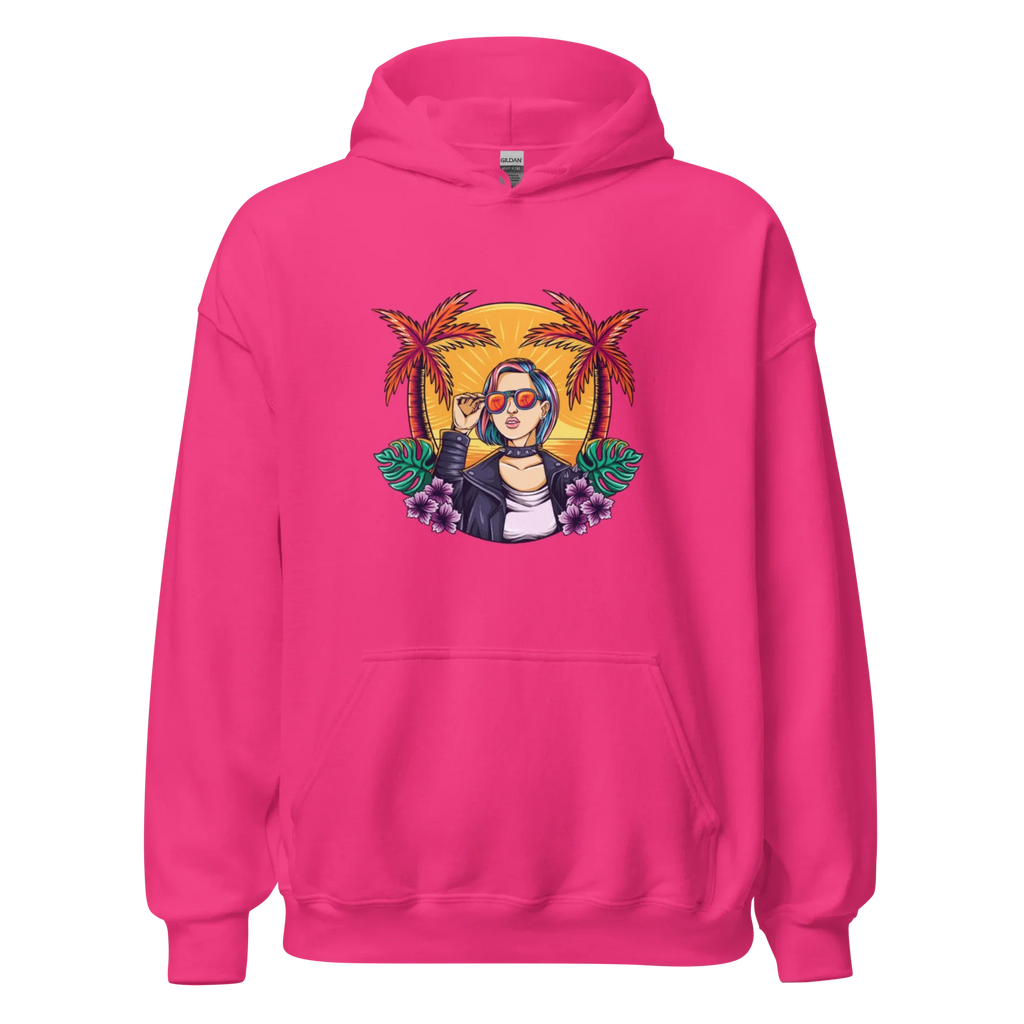 RELAXED COOL women’s hoodie - Black / S - Printoo Shop - 9602728_5530