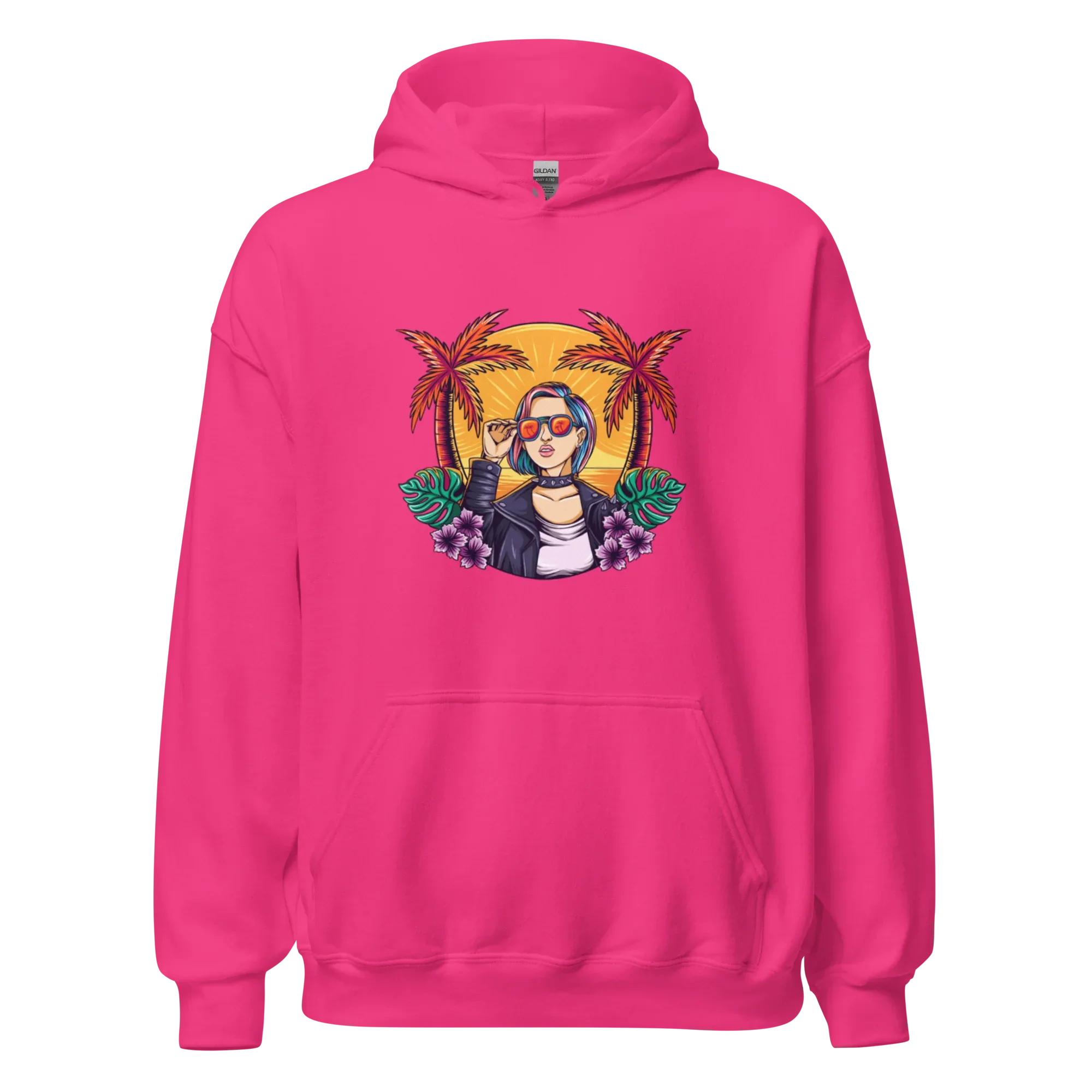 RELAXED COOL women’s hoodie - Black / S - Printoo Shop - 9602728_5530