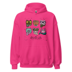 HIPSTER CATS women’s hoodie - Red / S - Printoo Shop - 4118911_5538