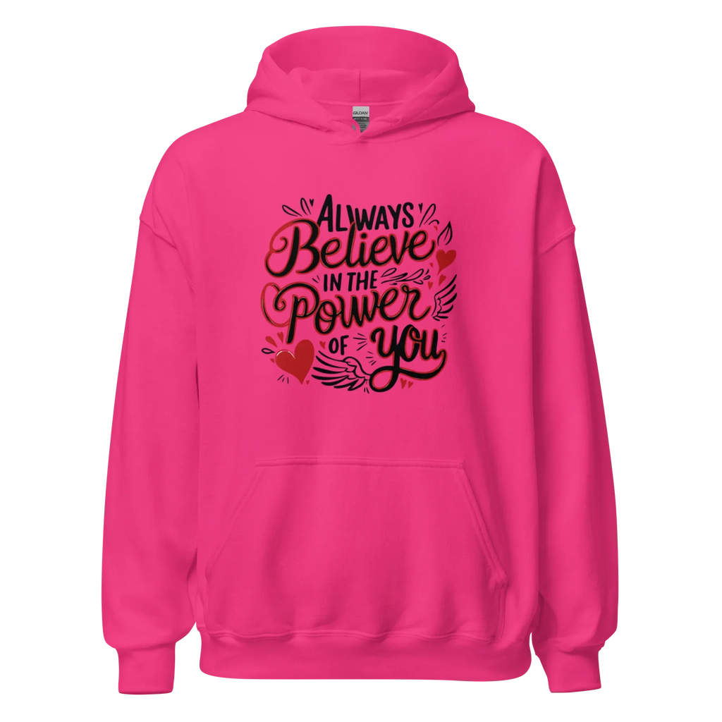 INNER POWER women’s hoodie - Heliconia / S - Printoo Shop - 7934179_22257