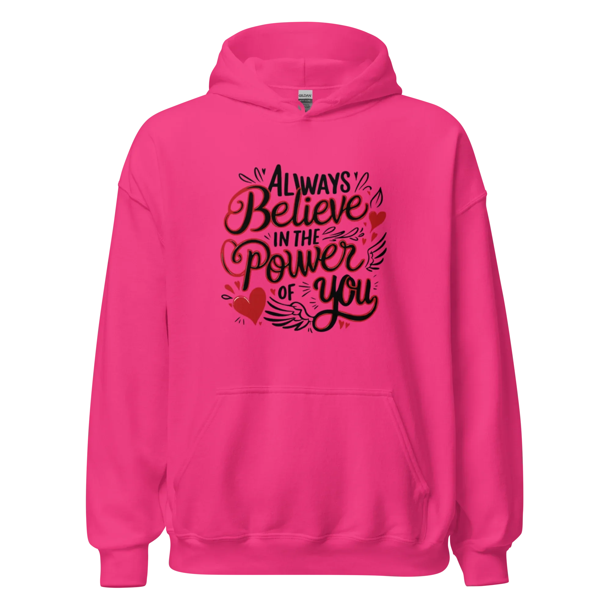 INNER POWER women’s hoodie - Heliconia / S - Printoo Shop - 7934179_22257